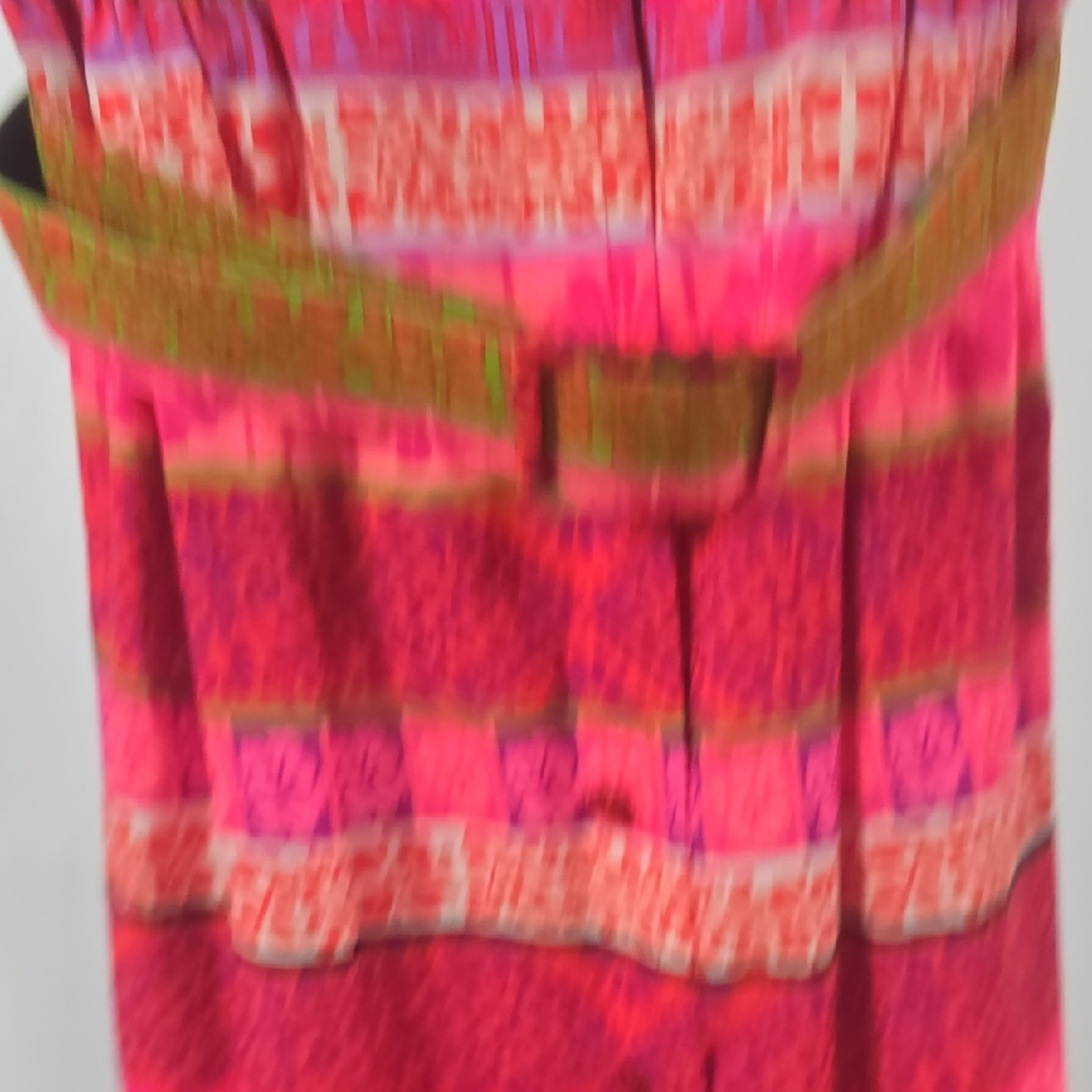 Vintage Alex Coleman Vibrant Button Down Dress - Picture 6 of 11
